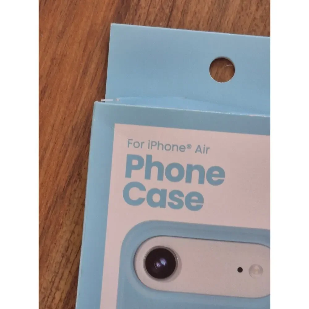 Phone Case for iPhone Air – Slim Clear TPU Wireless Charging Compatible Blue S13